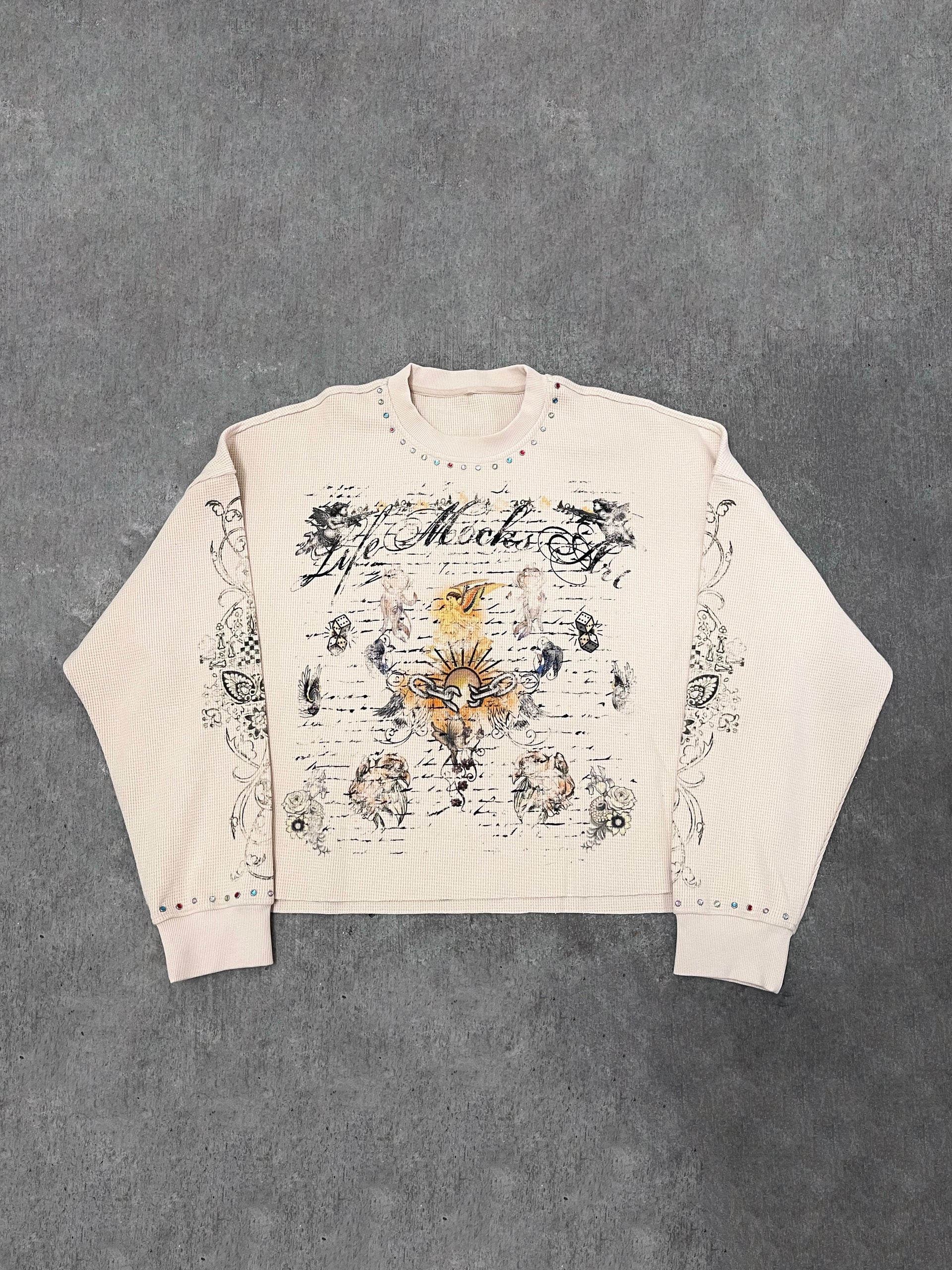 “aNgEls dE aRTe” Thermal Gemstone Sweater