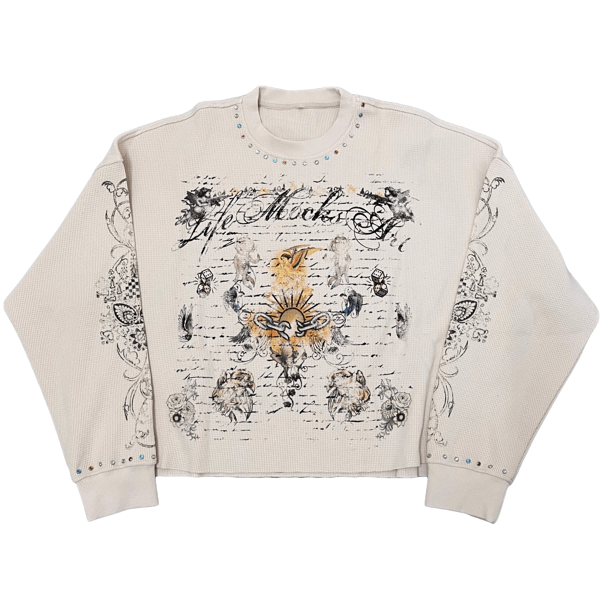 “aNgEls dE aRTe” Thermal Gemstone Sweater - Lifemocksart ®