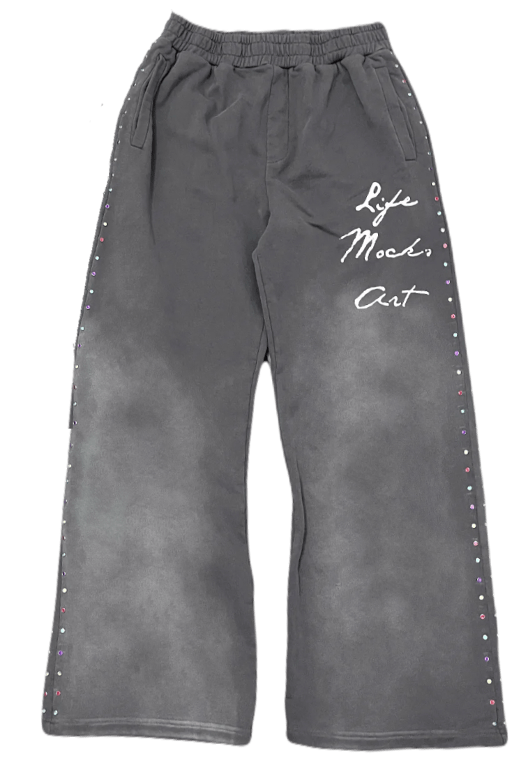 "aRTS N’ kRAFts" Baggy Sweats (Grey) (SHIPS IN 2 DAYS) - Lifemocksart ®