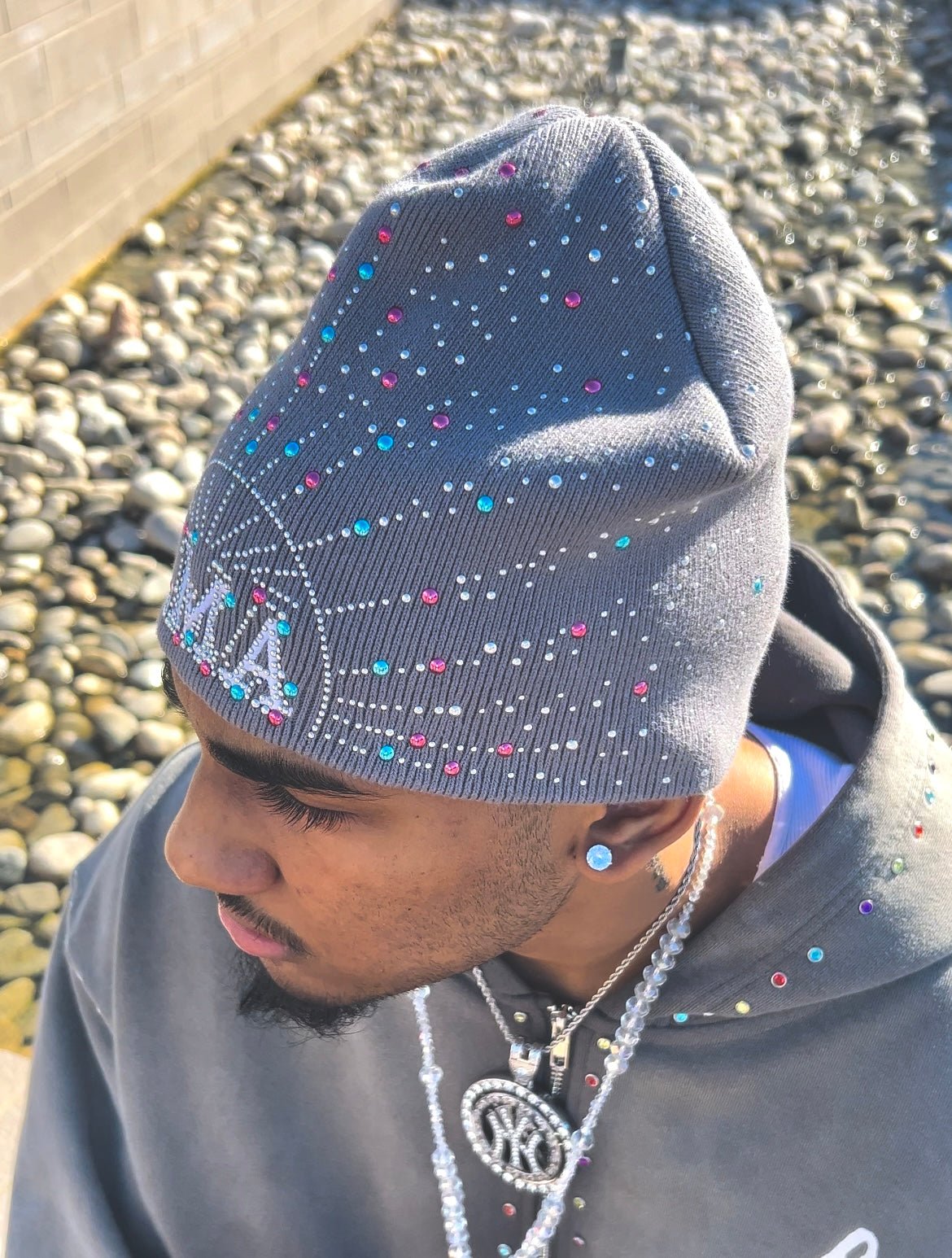 Milky Way Beanie (Grey) - Lifemocksart ®